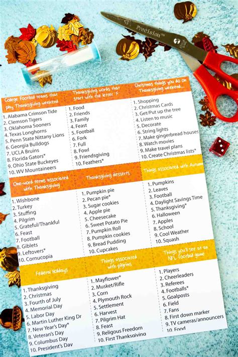 THANKSGIVING OUTBURST GAME {FREE PRINTABLE!}.